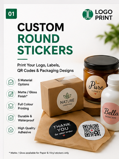 Custom Round Sticker hero image