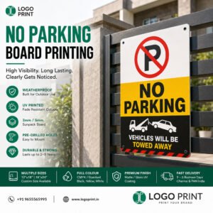 Sun pack Boards, Flute Board Printing, No-parking Boards