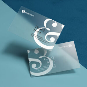 Transparent card-mockup